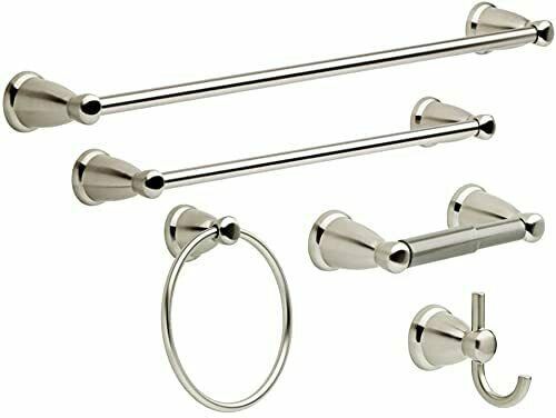 satin nickel finish bathroom accessories