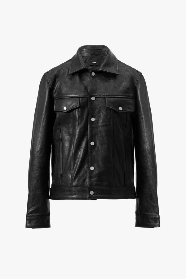 leather trucker jacket