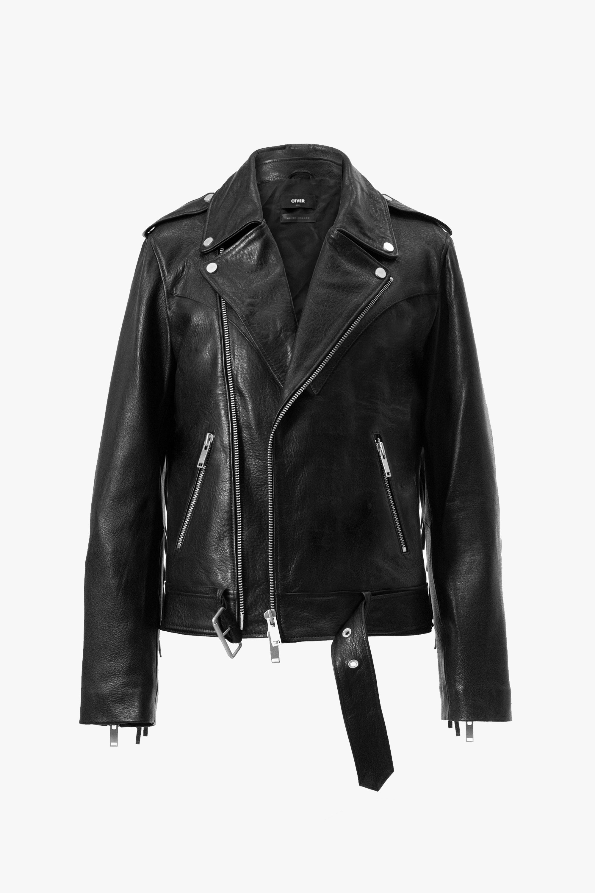 Outlaw Biker Jacket | Black Leather