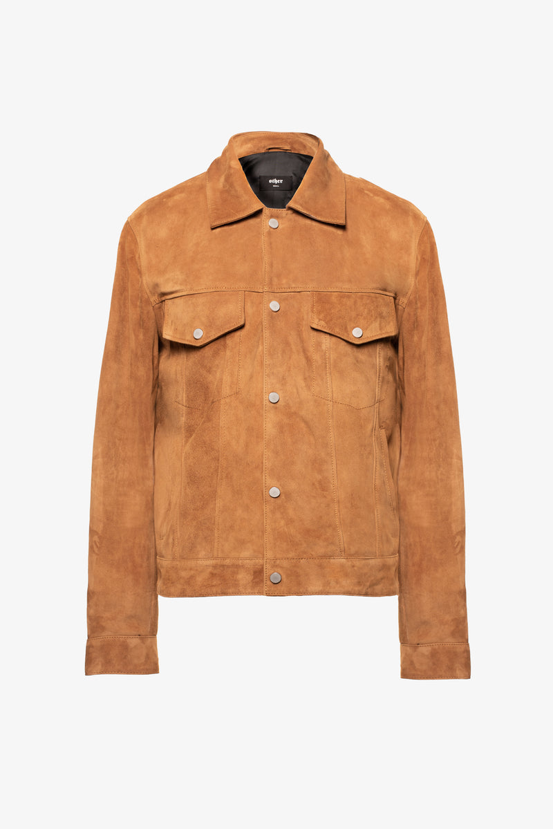 trucker jacket suede