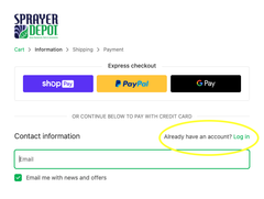 Loyalty Rewards Sign In at Checkout