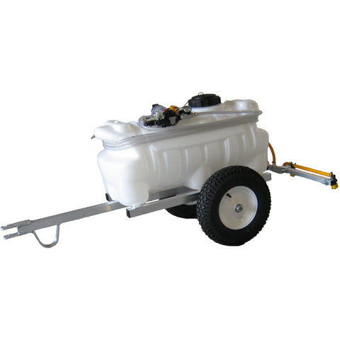 Kings Sprayers 50/50/50 Multi-Tank Skid Sprayer w/ 10 GPM Diaphragm Pump &  Electric Hose Reel w/ 300' 3/8 ID Hose