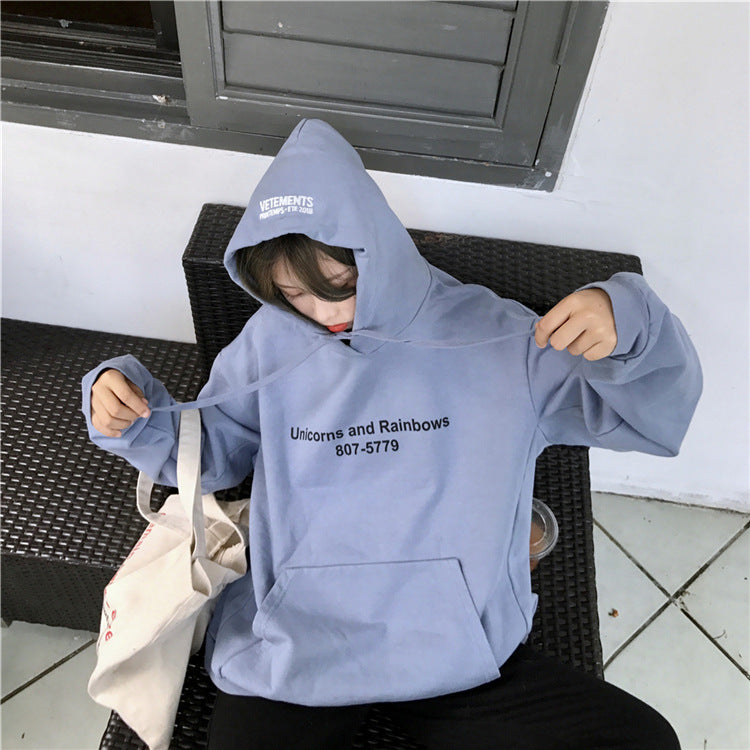 unicorns and rainbows hoodie vetements