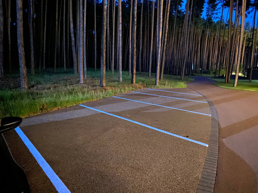 Glowing Parking Lines