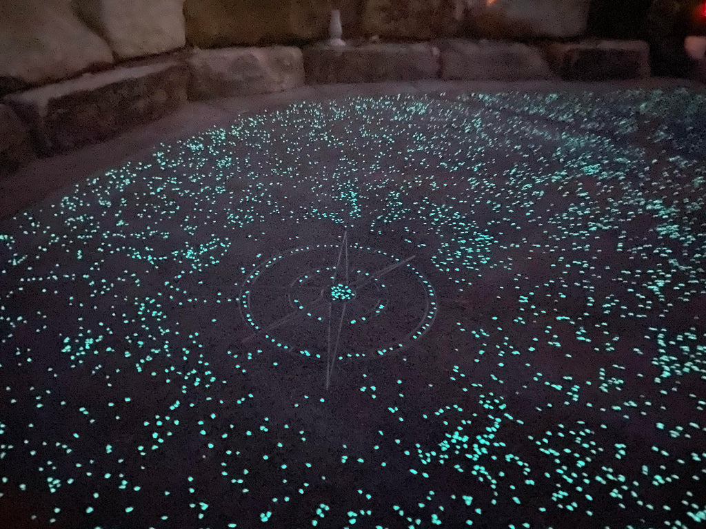 Glow in the dark patio