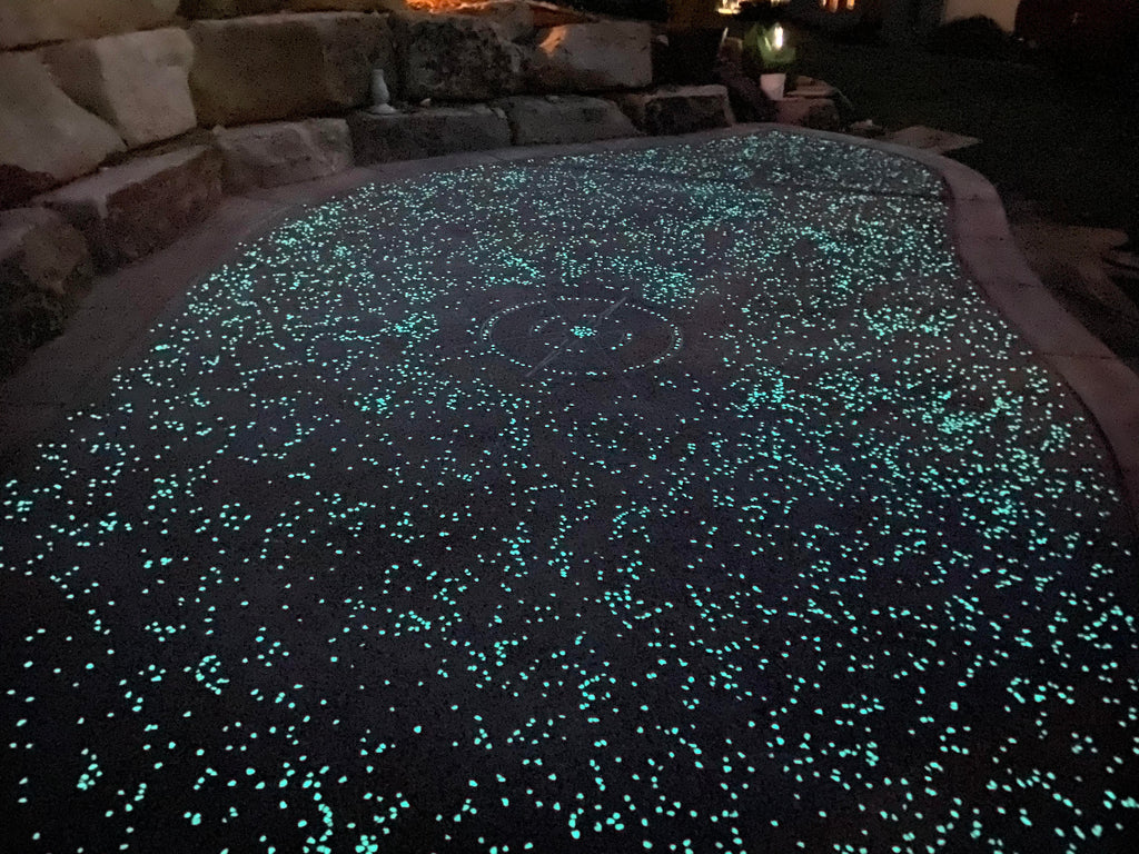 Glow in the dark patio