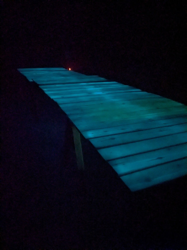 Glowing Wood Plank Dock