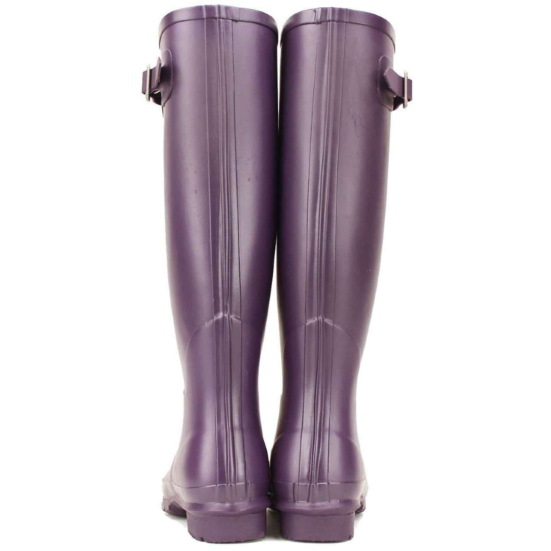 mens purple wellies