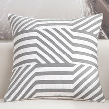 Scandinavian embroidery cushion cover - grey - Zebra - Indimode