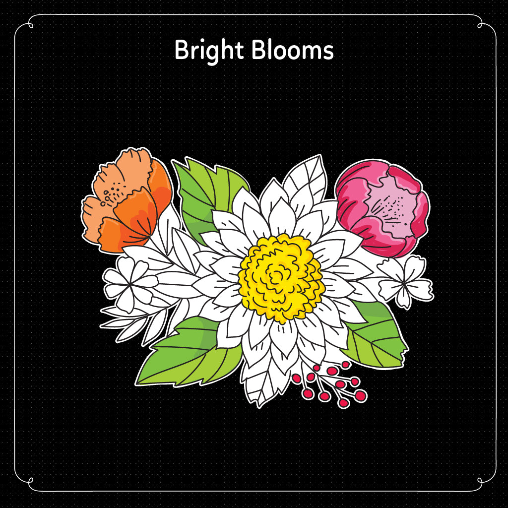 Bright Blooms Doodly Bloom Ez Bordr