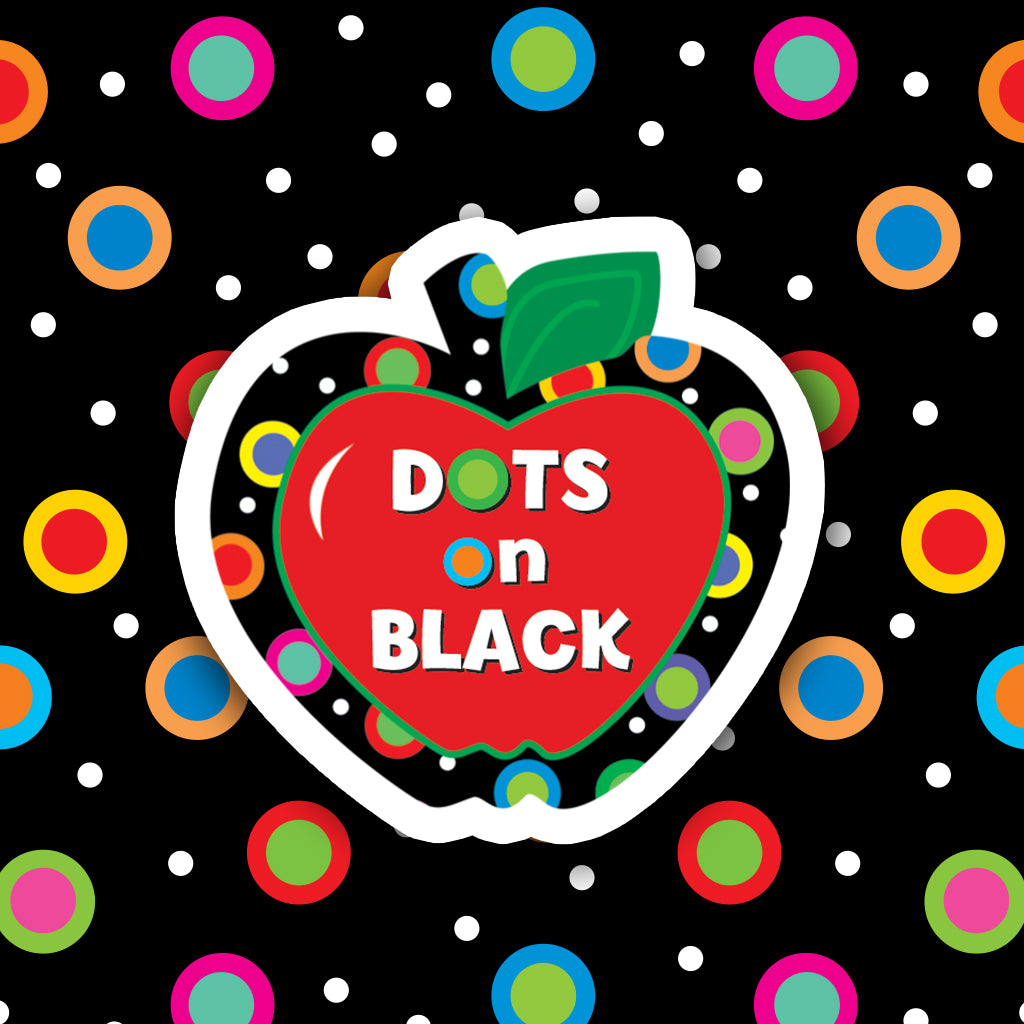 CTP1437 - Dots on Black Printer Paper by Creative Teaching Press