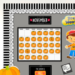 Doodly Pumpkin Calendar Days