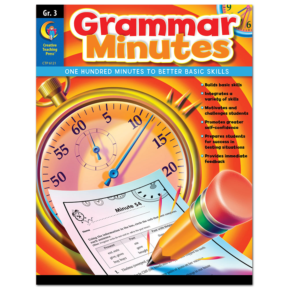 Ardilla texto pesado Grammar Minutes, Gr. 3 – Creative Teaching Press