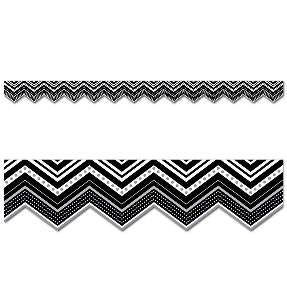 Bw Chevron Border Creative Teaching Press