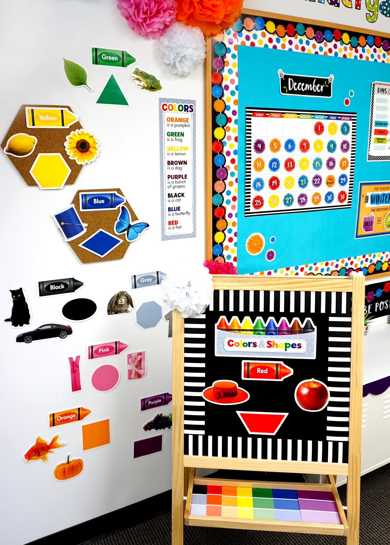 Pom-Poms 6 inch Designer Cut-Outs – Creative Teaching Press
