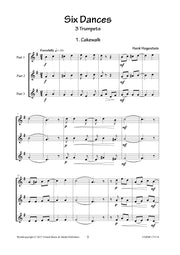 Hogestein - Six Dances for Trumpet Trio - TT171114UMMP