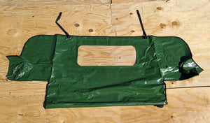 NEW HMMWV M998 4 Man Soft Top GREEN REAR CURTAIN Humvee 12340667 - SECO Parts and Equipment 