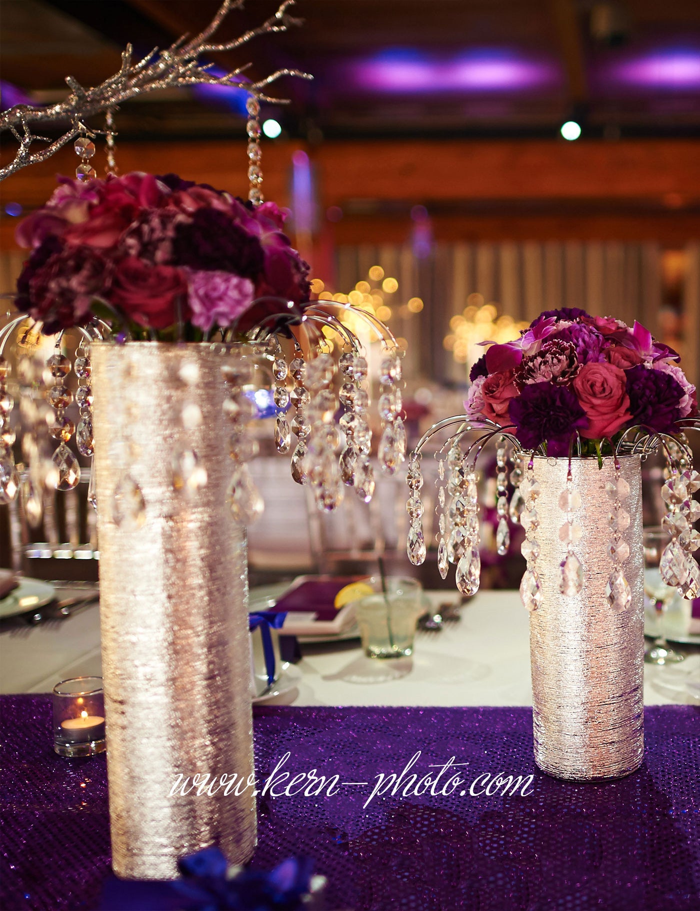 bridal floral centerpieces