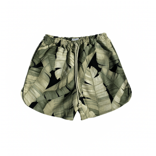 Kilikopela 'OG' Shorts | Cream Banana Leaf – JungleGurl