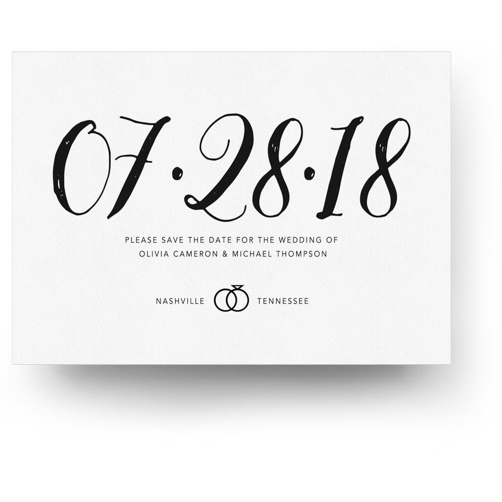 Download The Big Date Save The Date Card 3 Dollar Templates