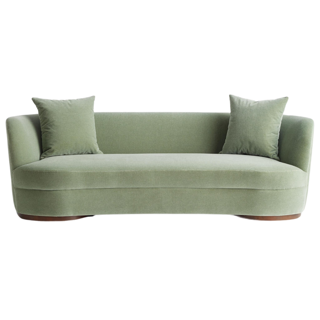 mint green sofa