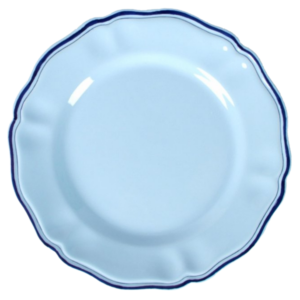 Moda Domus Set-Of-Four Ceramic Blue Dinner Plates