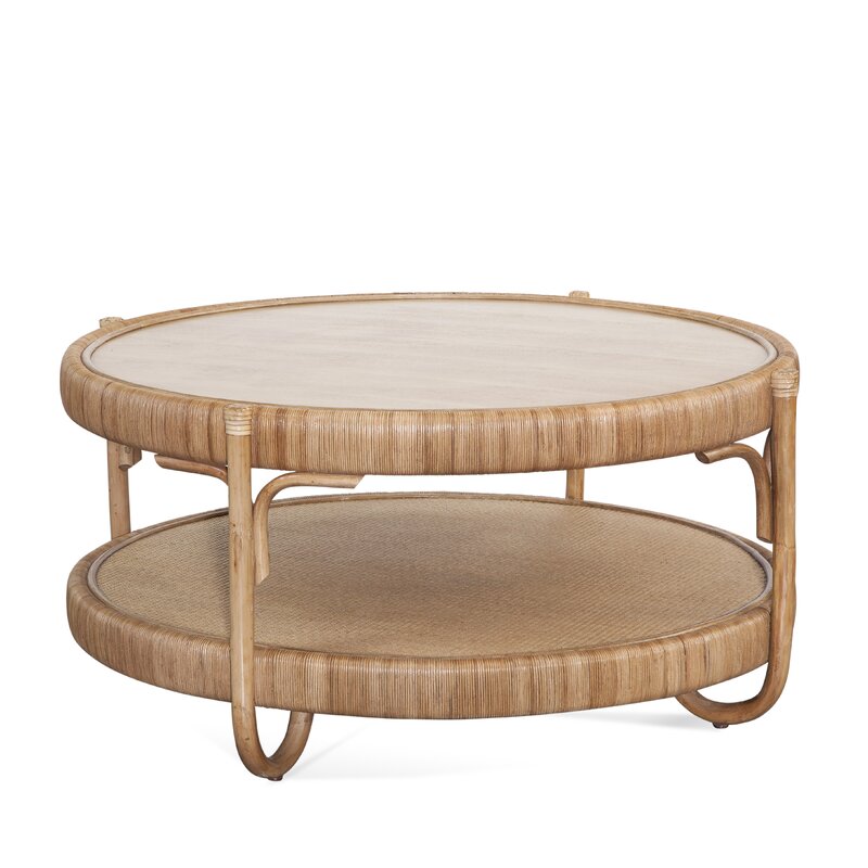 rattan coffee table