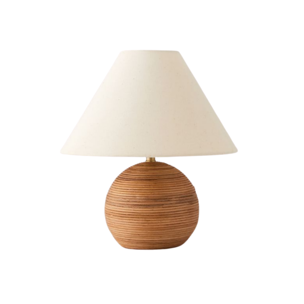 Urban Outfitters Angelo Rattan Table Lamp