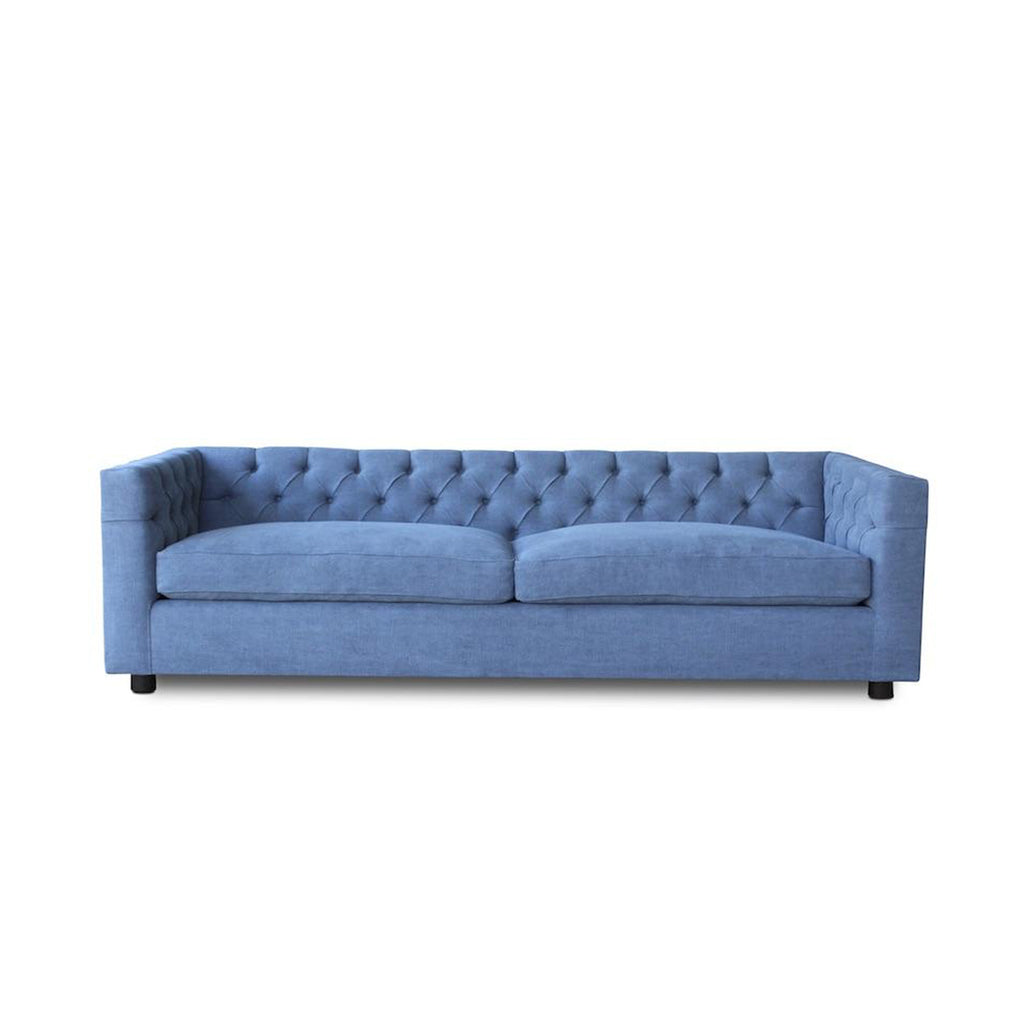 Blue Tufted Sofa