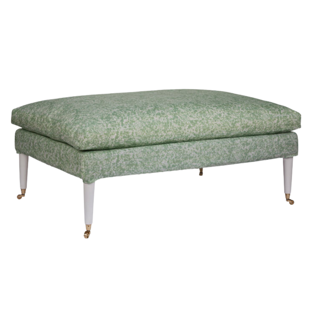 green ottoman stool