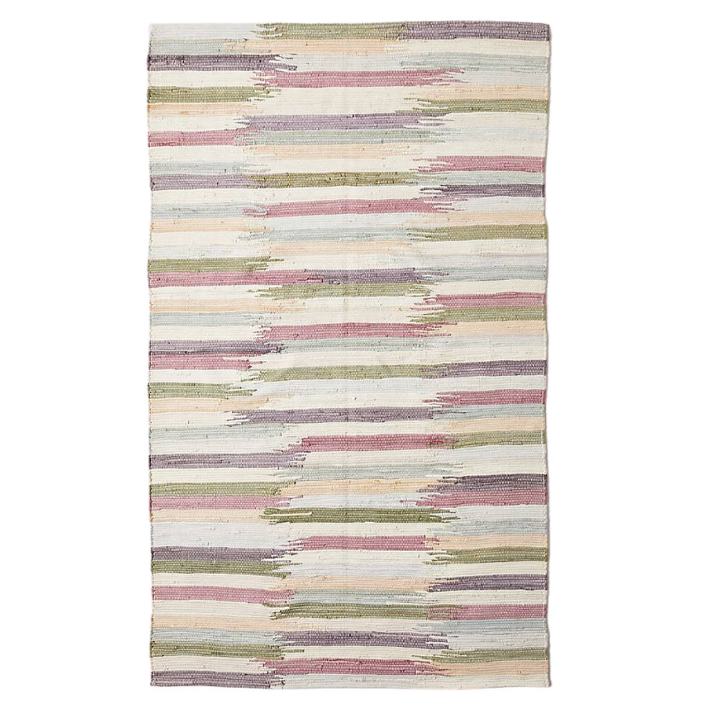 Anthropologie Woven Vionette Rag Rug