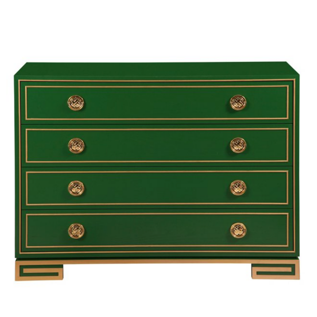 Lillian August Green/Gold Dresser