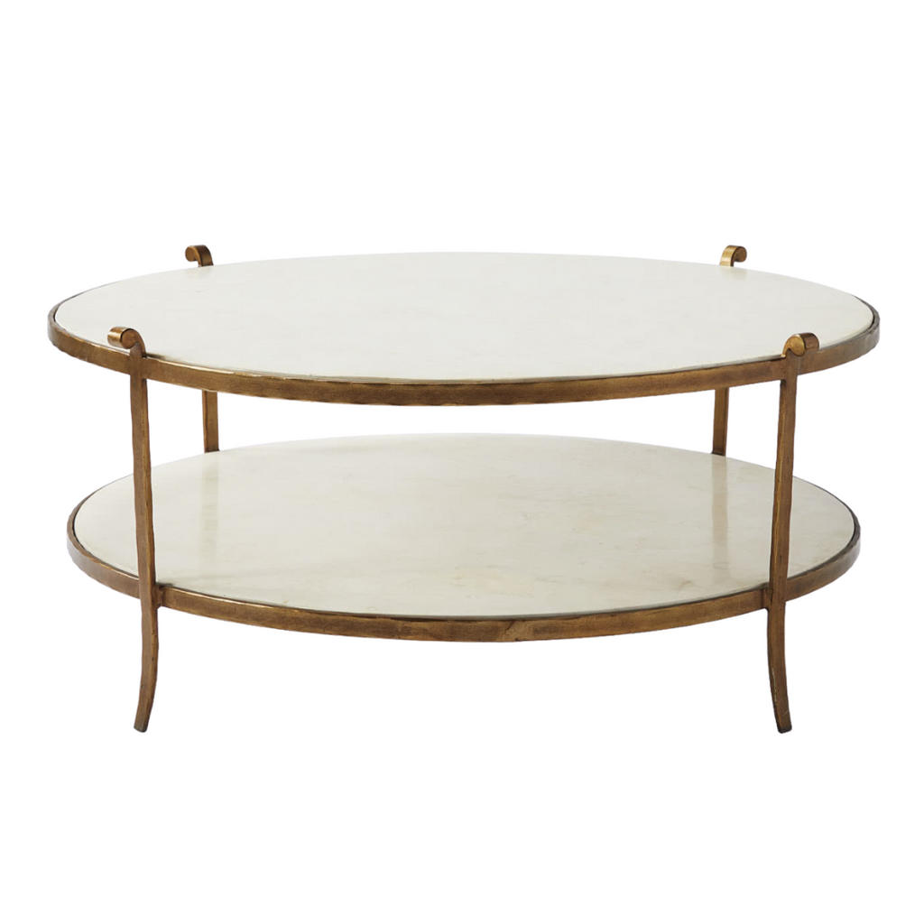Serena & Lily St. Germain Stone Coffee Table