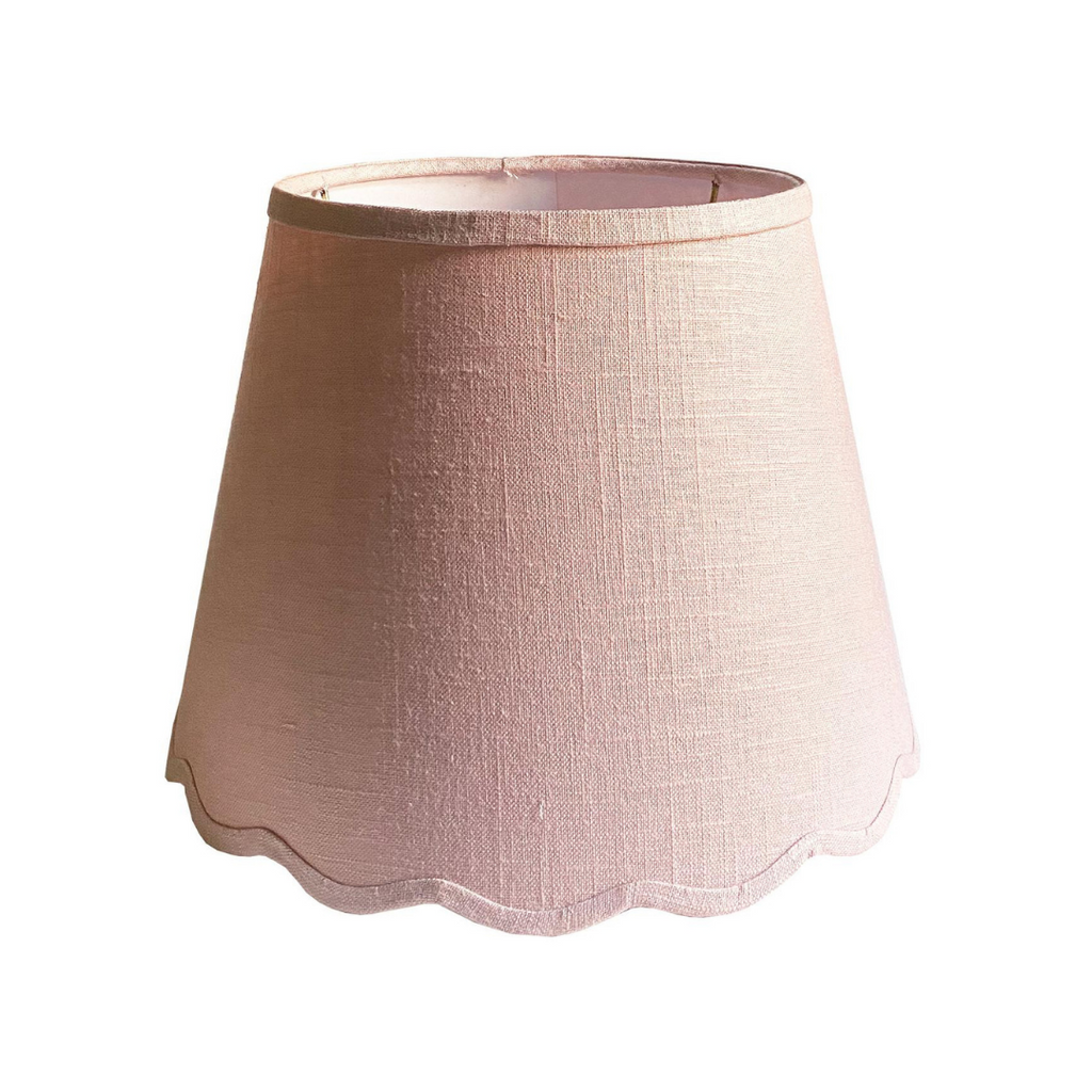 Cold Mountain pink scalloped lamp shade