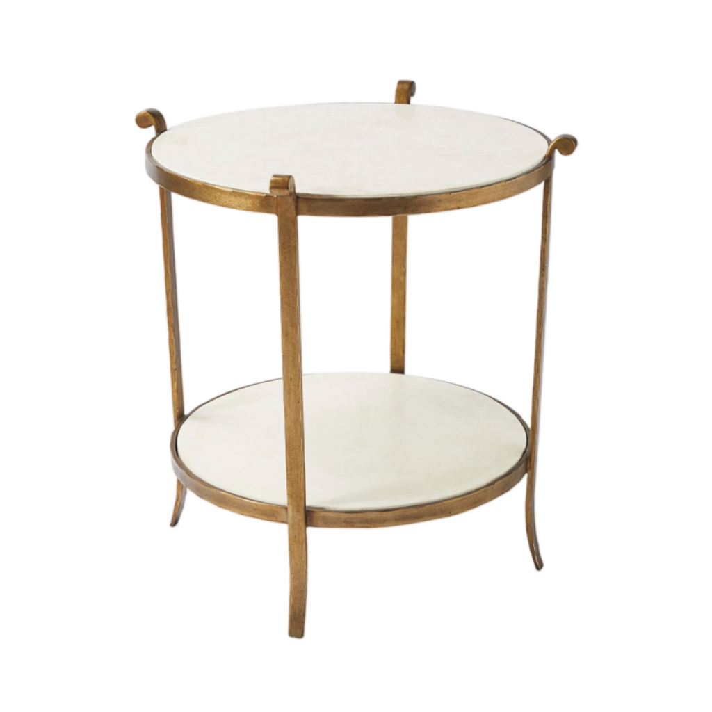 Serena & Lily St. Germain Stone Side Table
