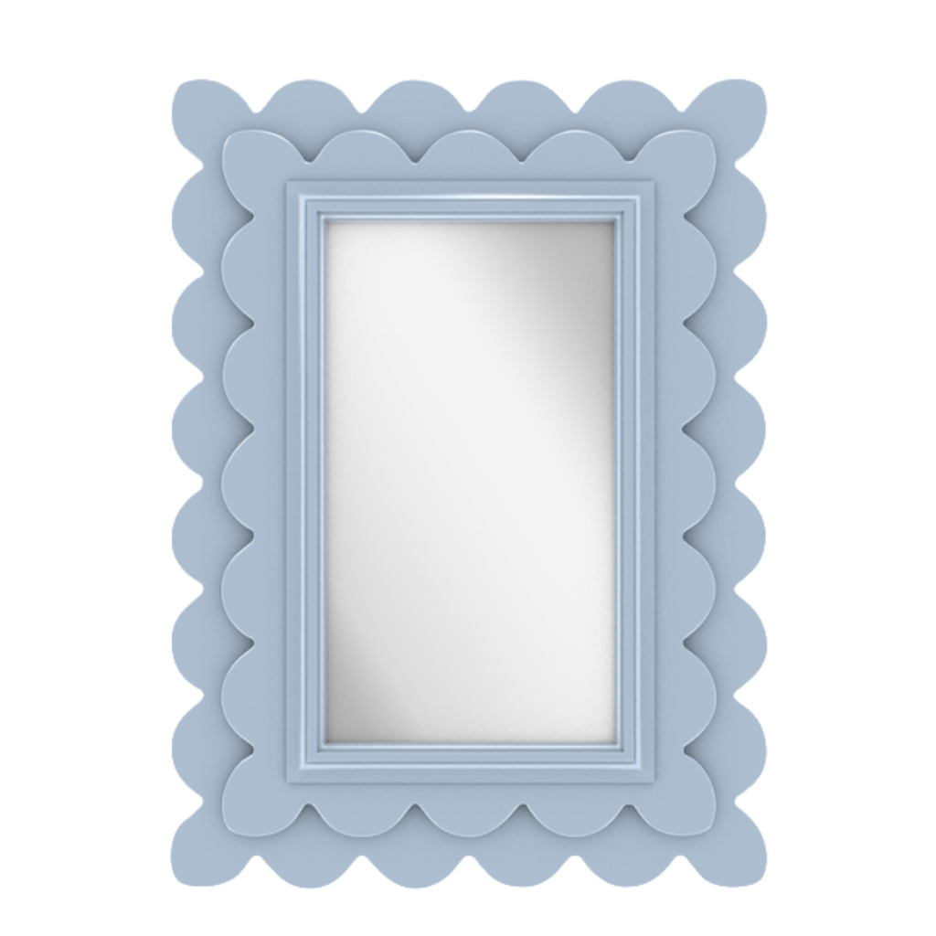 クリスタル ミラー 洗面鏡 浴室鏡 400x500mm 長方形 デラックスカット 洗面 鏡 浴室 壁掛け ミラー 日本製 5mm厚 取付金具と説明書 壁掛け鏡 ウオールミラー - 5