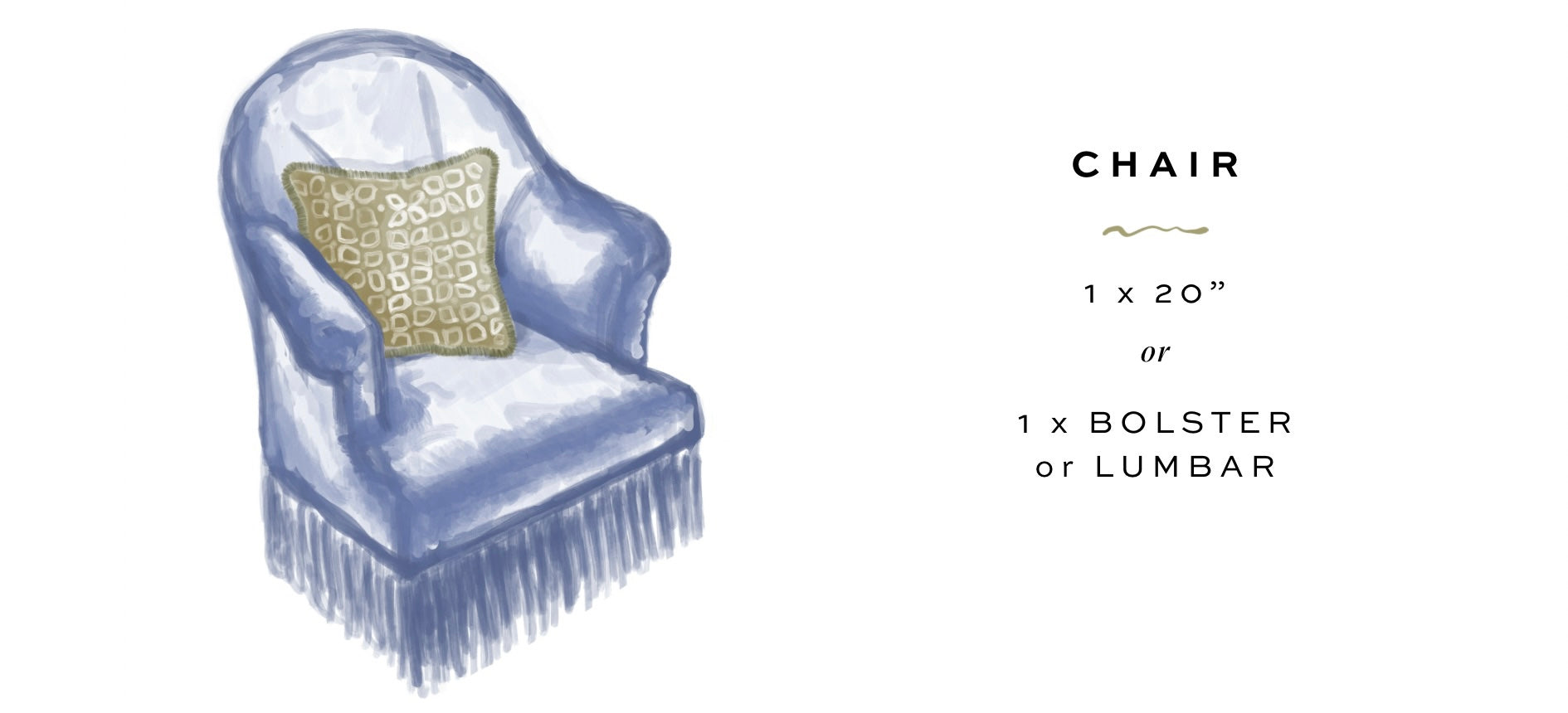 Chair size guide for pillows