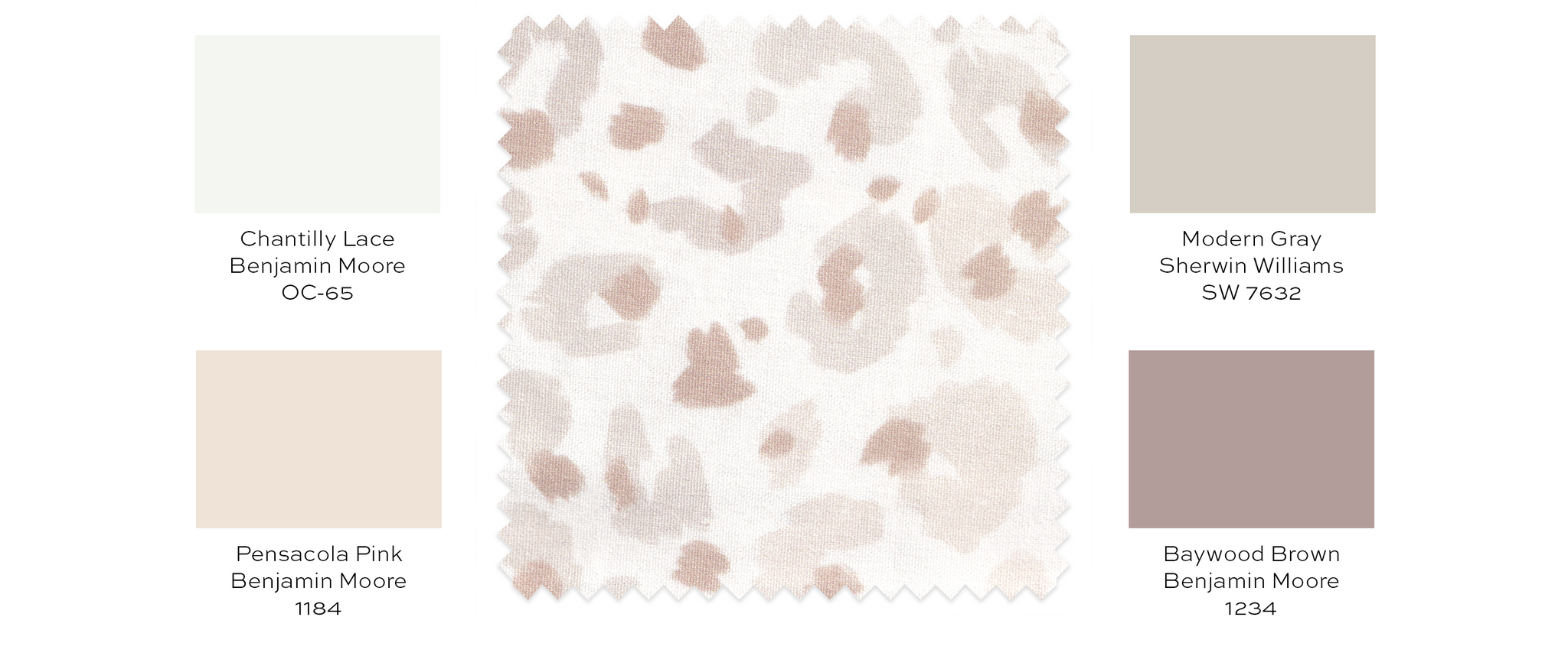 Paint guide for beige animal print fabric