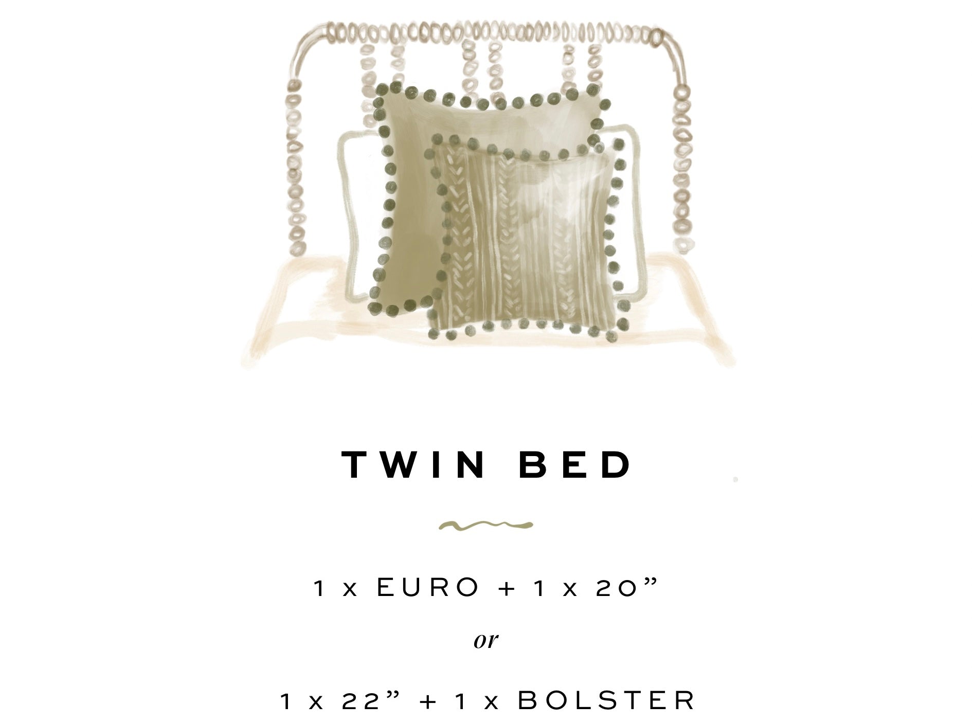 Twin Bed  Style Guide for Pillows