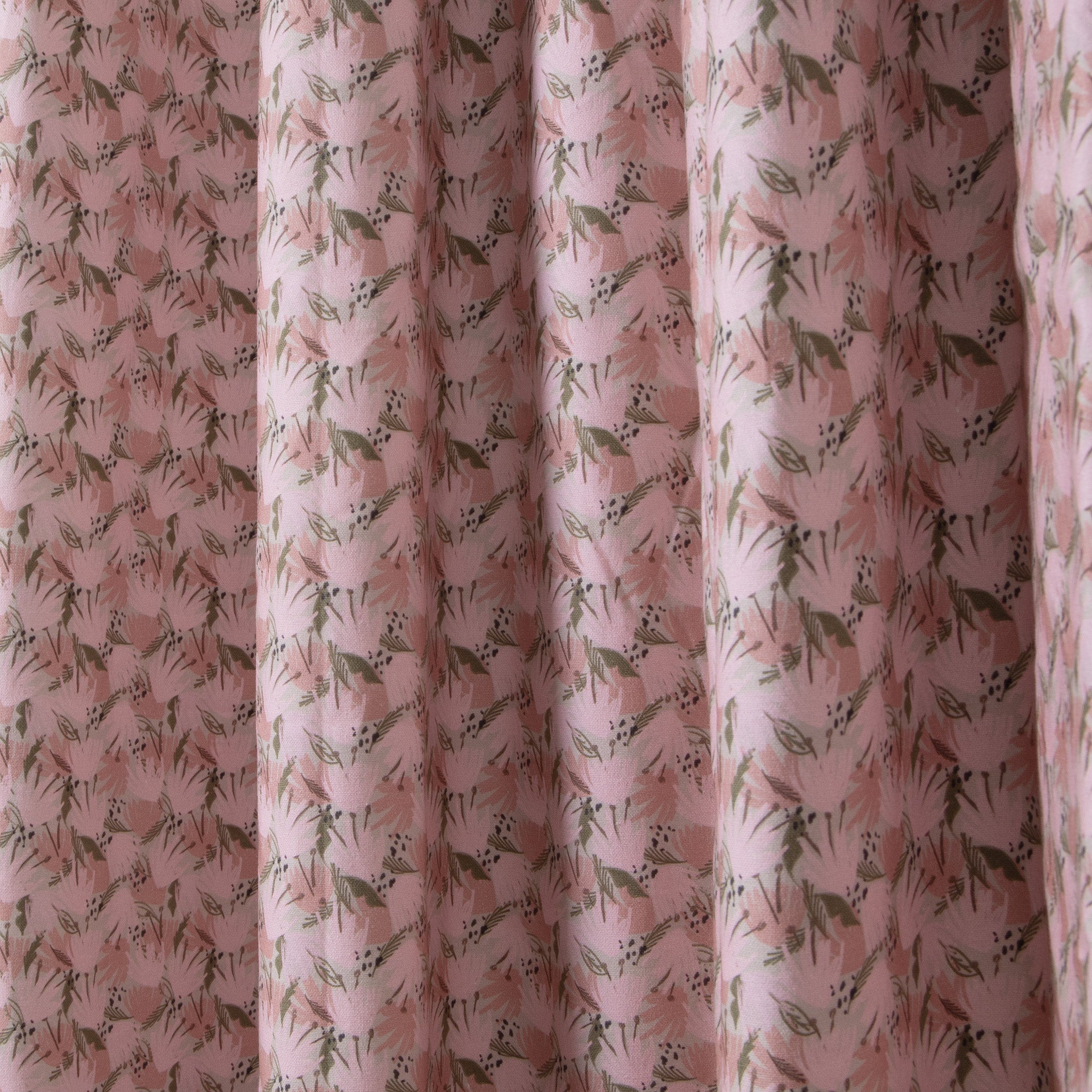 Close-up of Pink Floral Custom Fabric