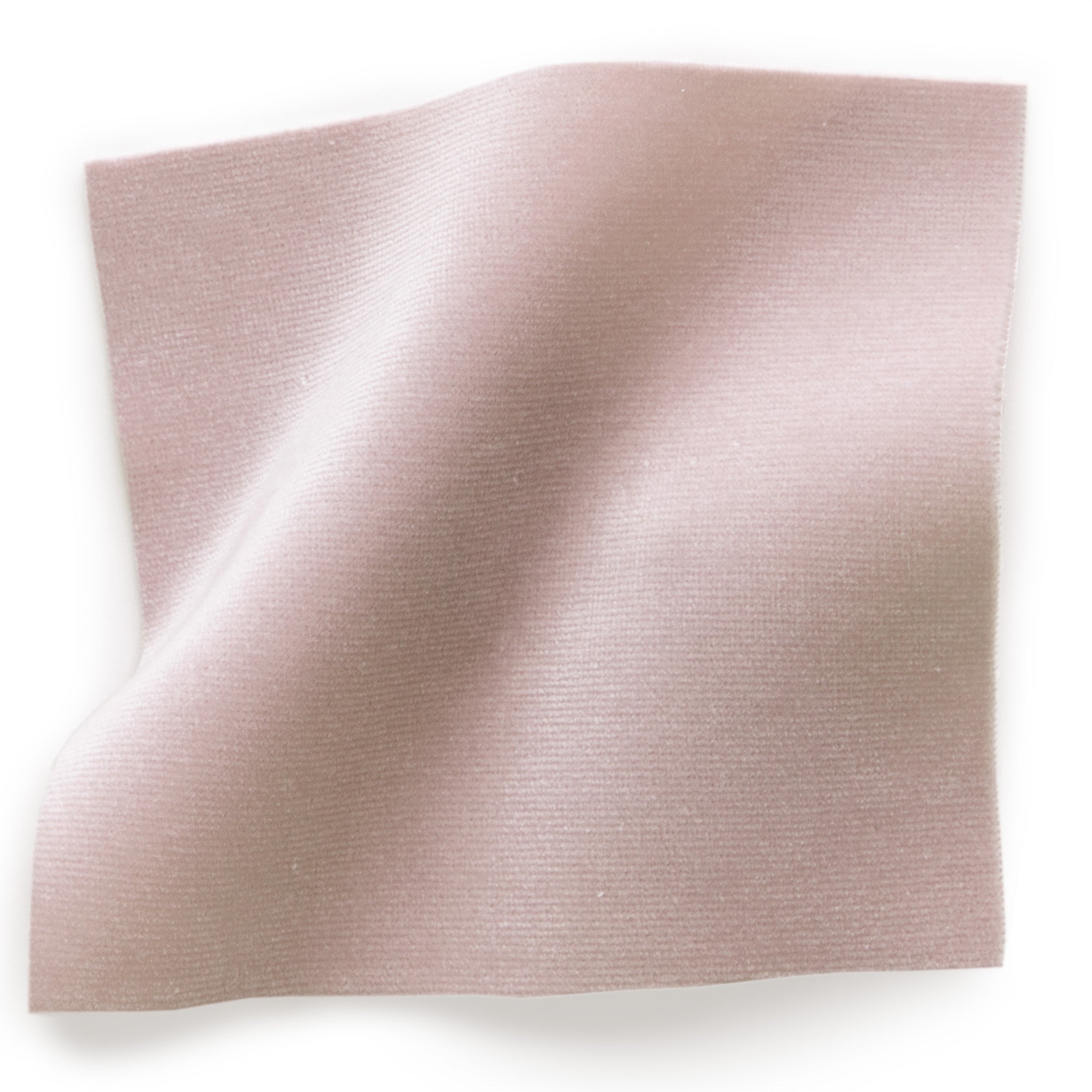 Rose pink velvet fabric swatch