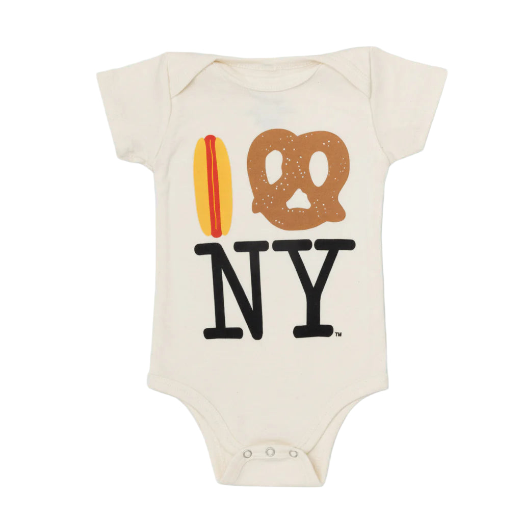 Hot Dog Pretzel NY Onesie