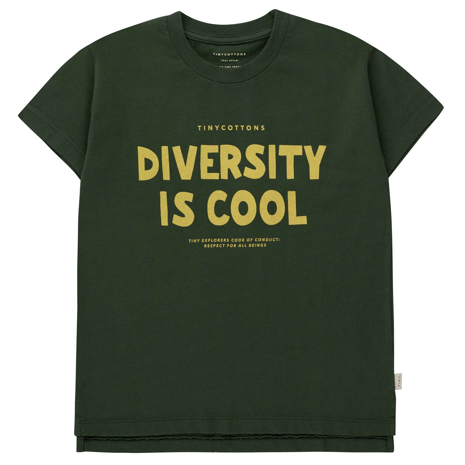 tiny cottons diversity is cool t-shirt