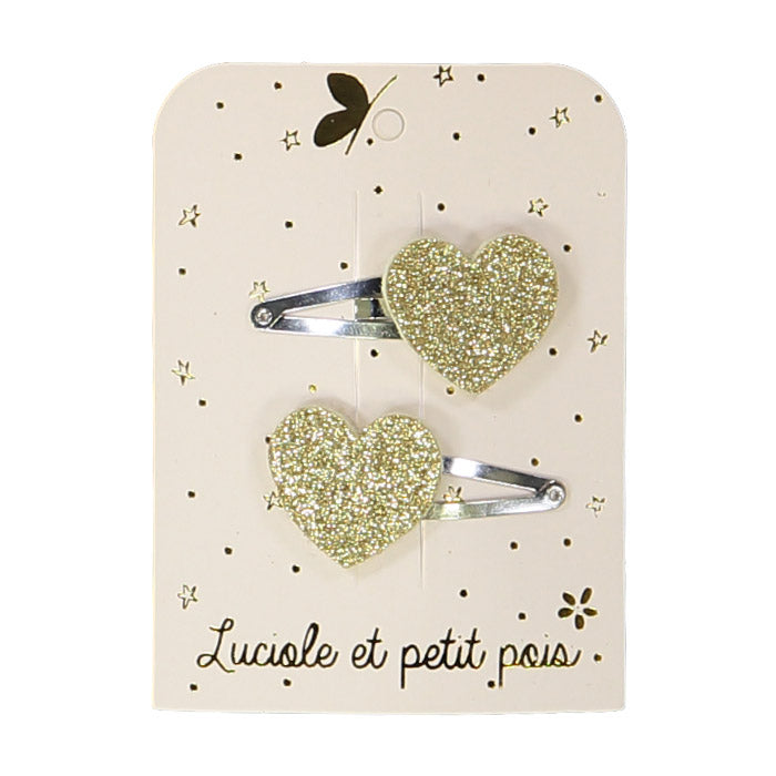 luciole et petit pois hair clip pairs (more colors)