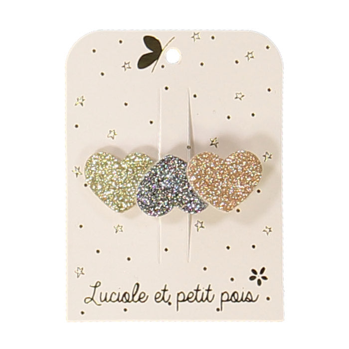 luciole et petit pois single glitter clip (more colors)