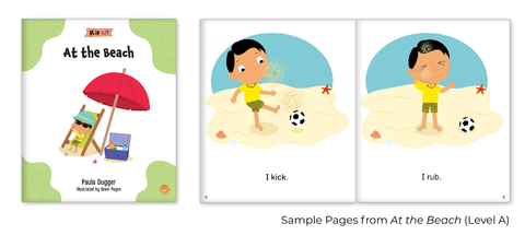 At the Beach, Kid Lit, paired text for kindergarten, Hameray Publishing, blog