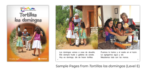 Tortillas los domingos, Colección Caleidoscopio, Spanish leveled readers, Hameray Publishing
