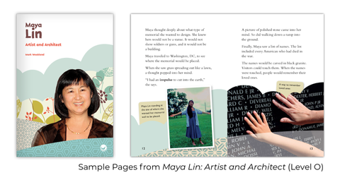 Maya Lin, Artist and Architect, Inspire! Collection, Hameray Publishing, Biographies paired with Nonfiction