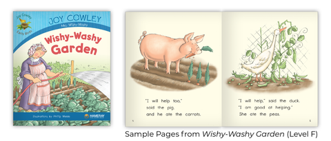 Joy Cowley Early Birds, Mrs. Wishy-Washy, Leveled Readers, Hameray Publishing