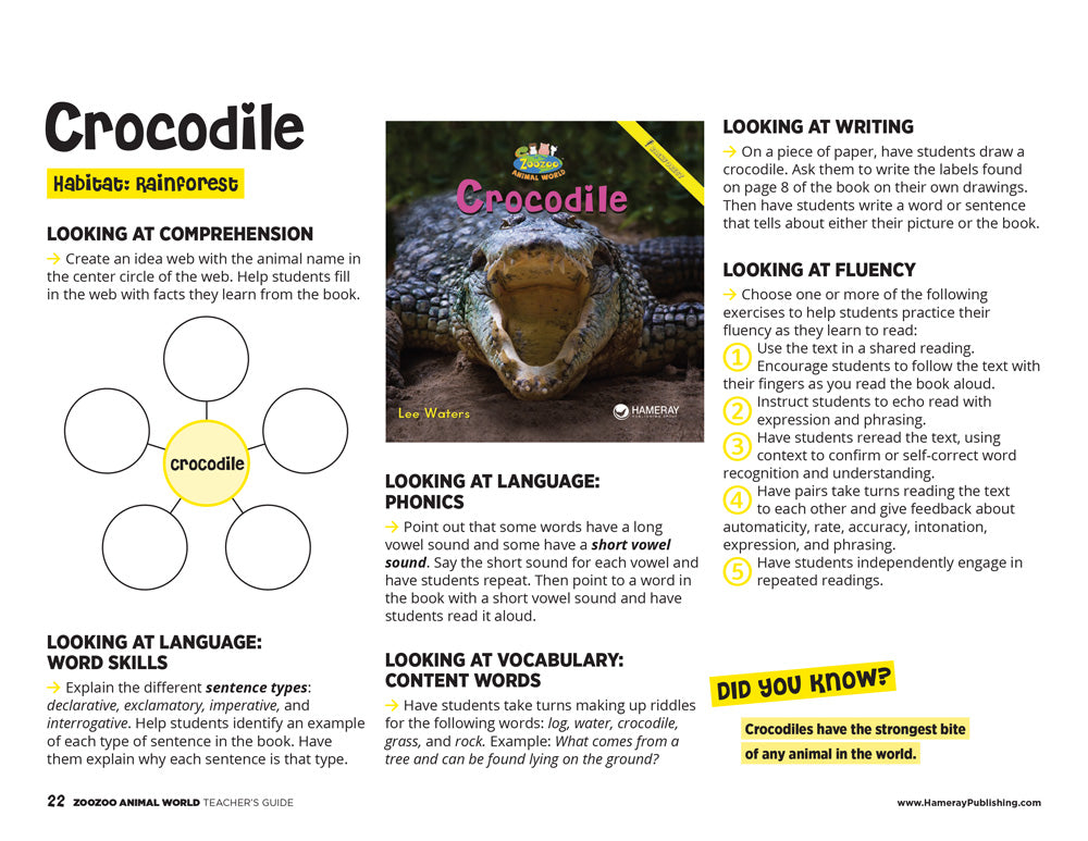 Crocodile Teacher's Guide